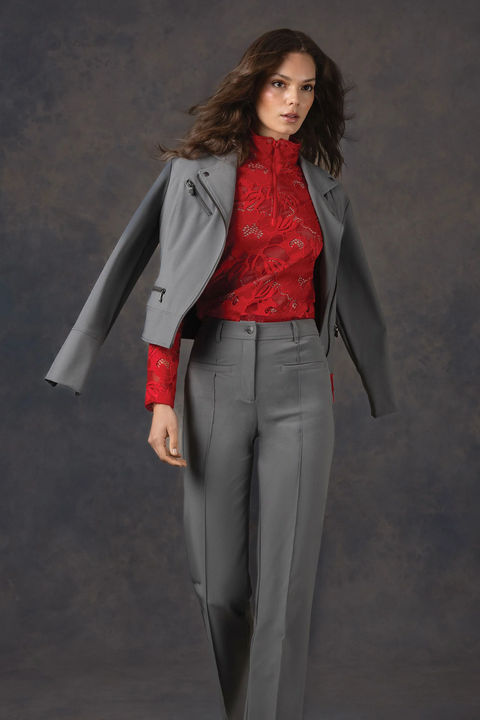 Marina Performance Twill Biker Jacket - Image 6