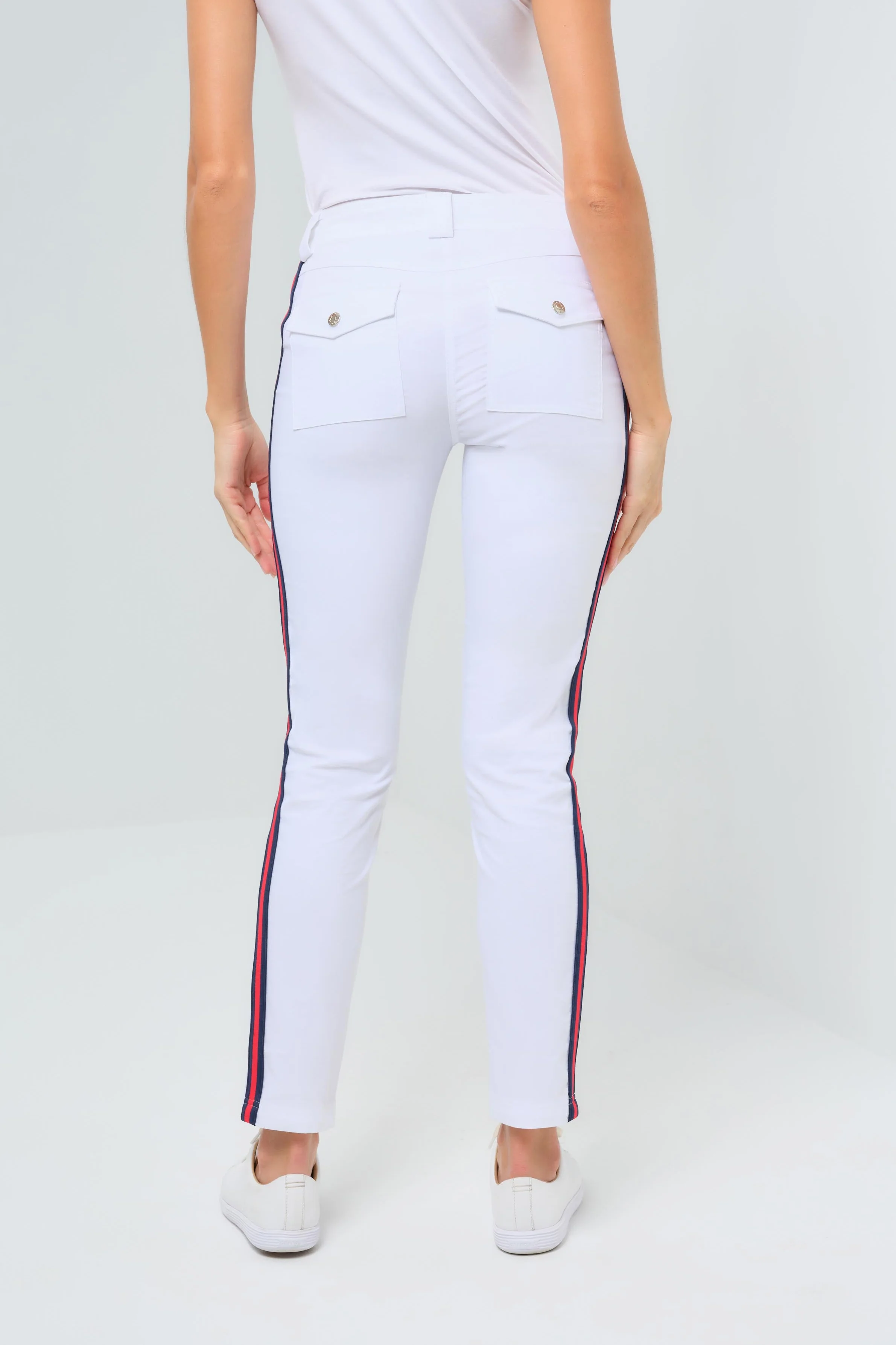 McCall Stripe Performance Cotton Skinny Pant - Image 3