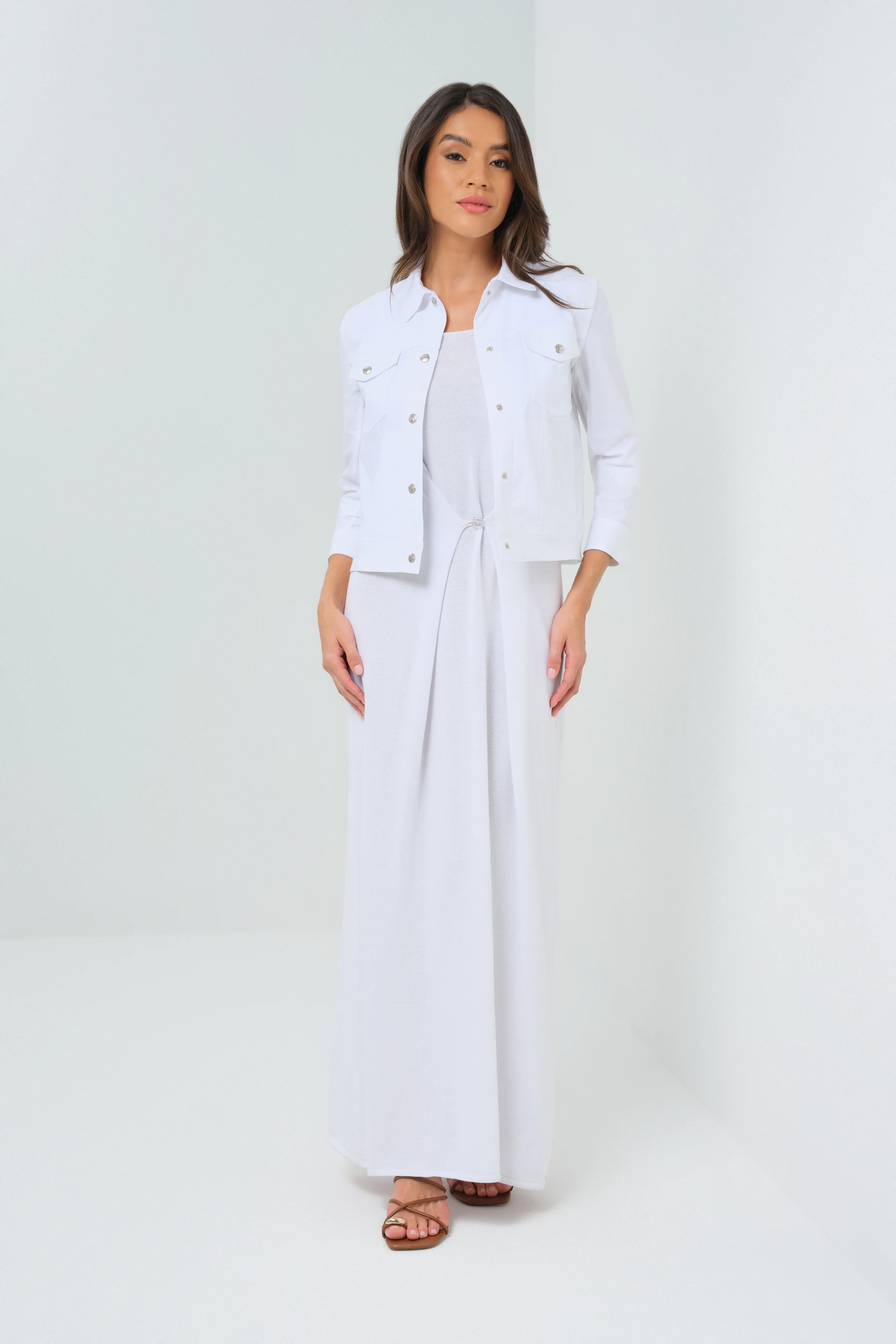 Milo Knit Maxi Dress with Button Front - Image 4