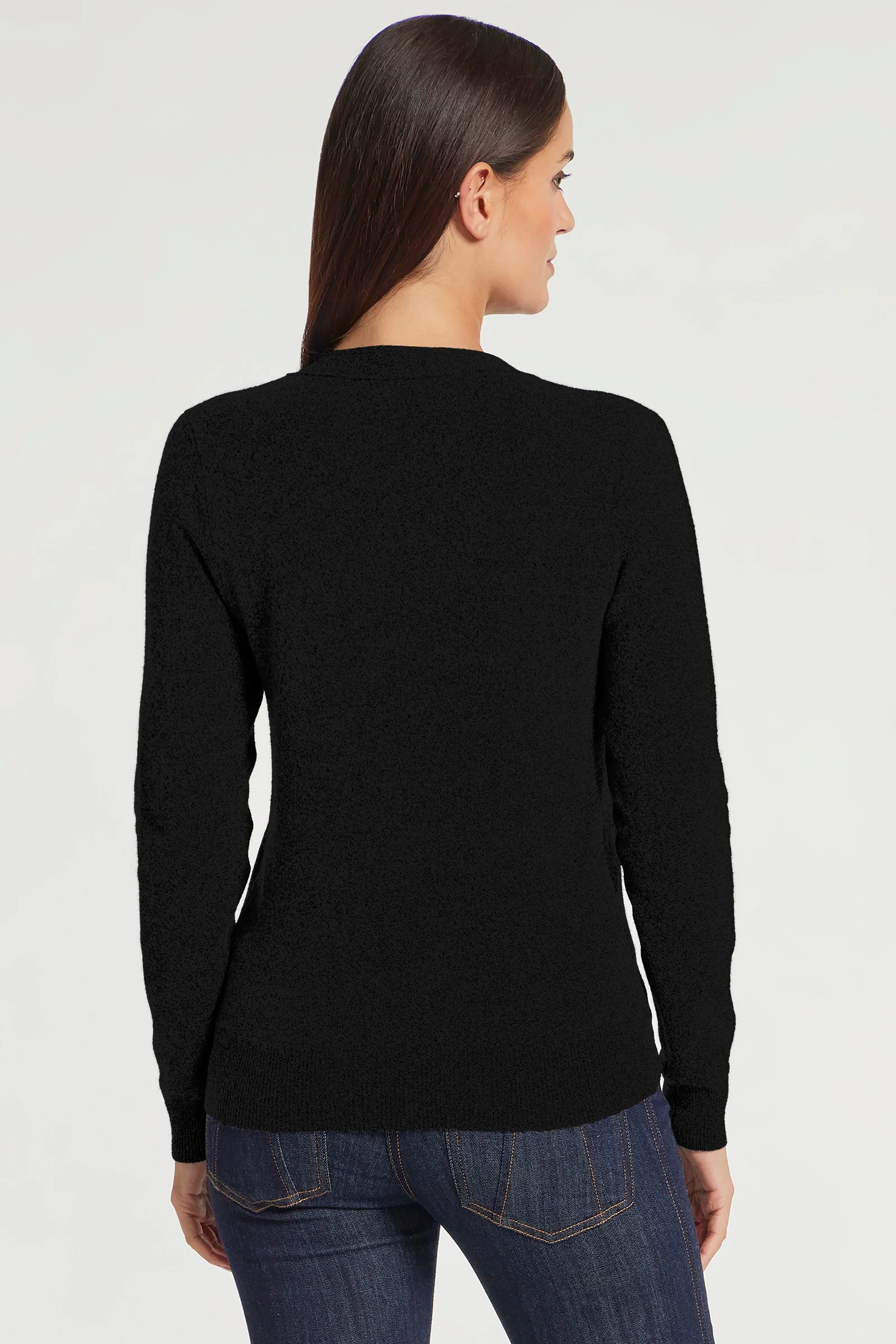 Missy Cashmere Cardigan in Black - Image 3