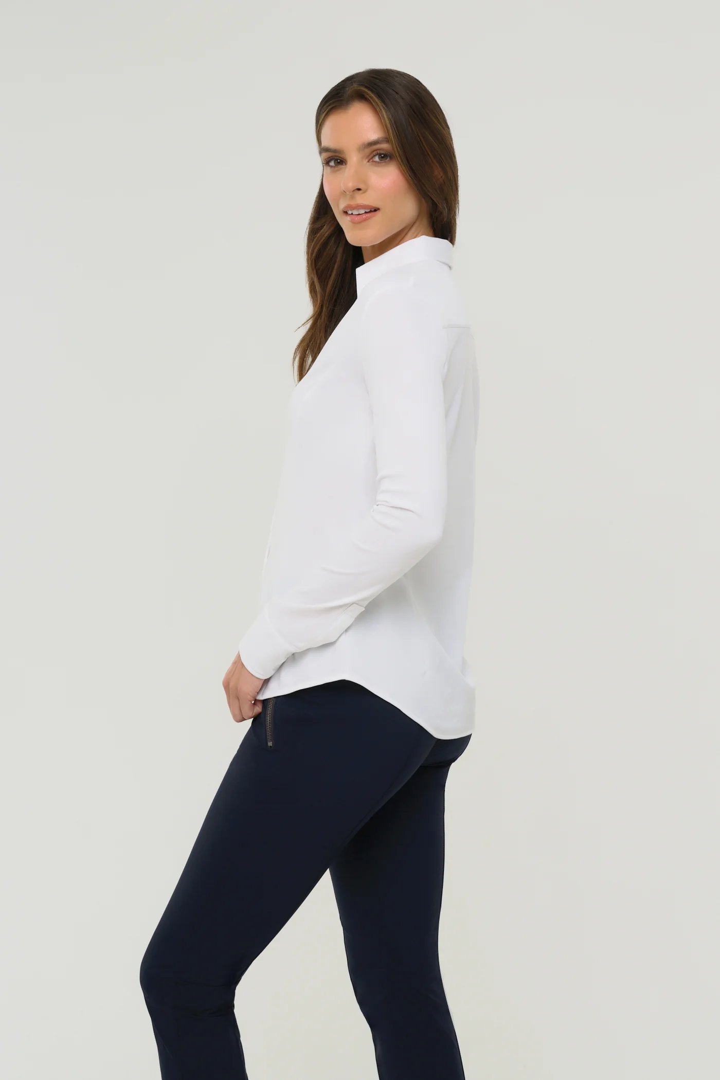 Nikki Longsleeve Pique Shirt - Image 3