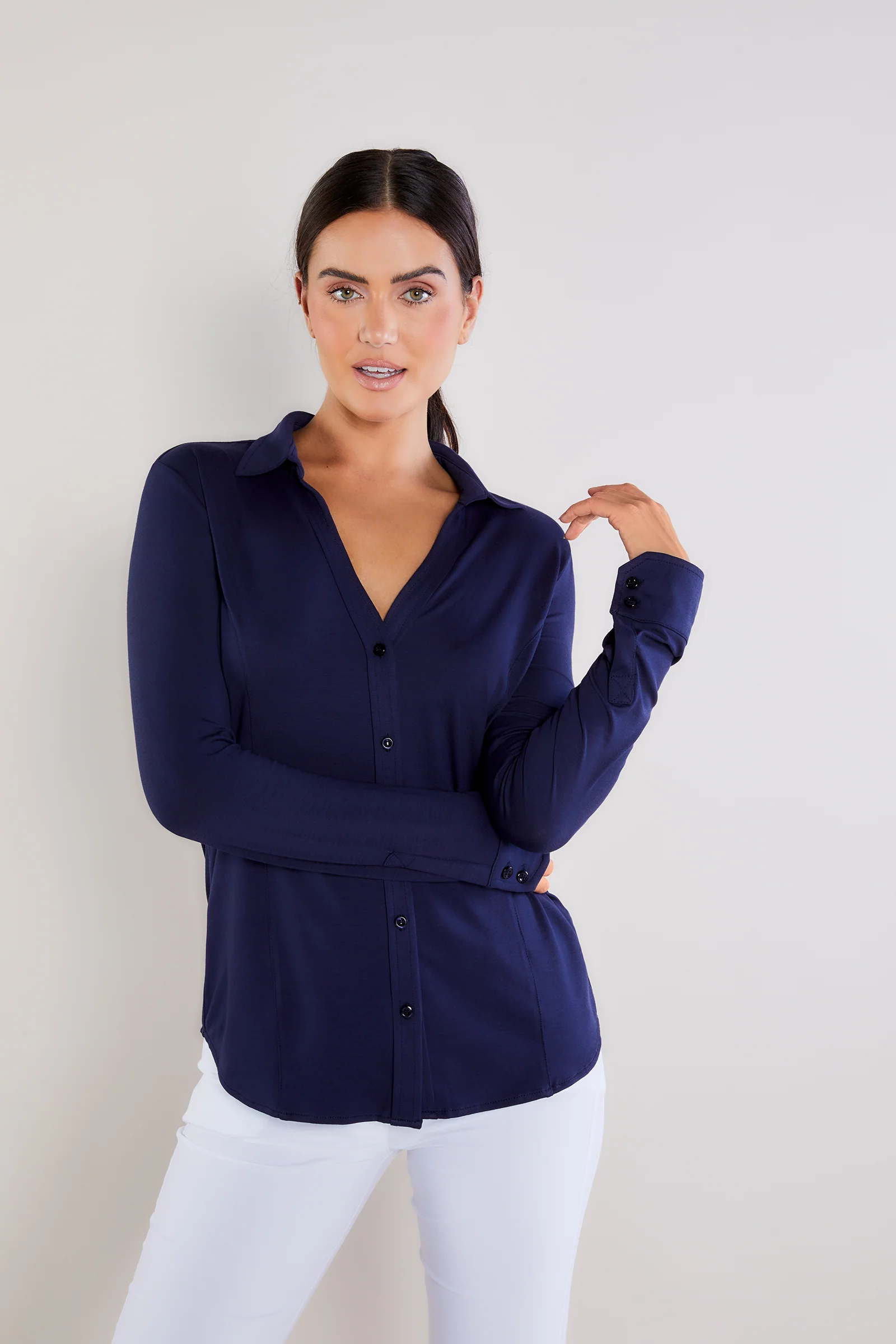 Nikki Longsleeve Pique Shirt - Image 5