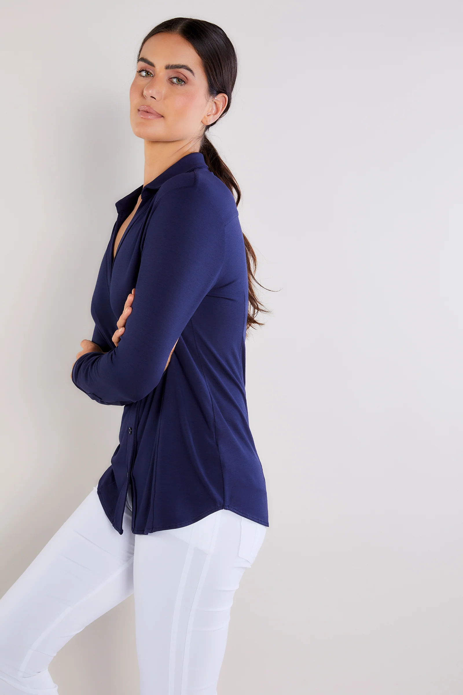 Nikki Longsleeve Pique Shirt - Image 7