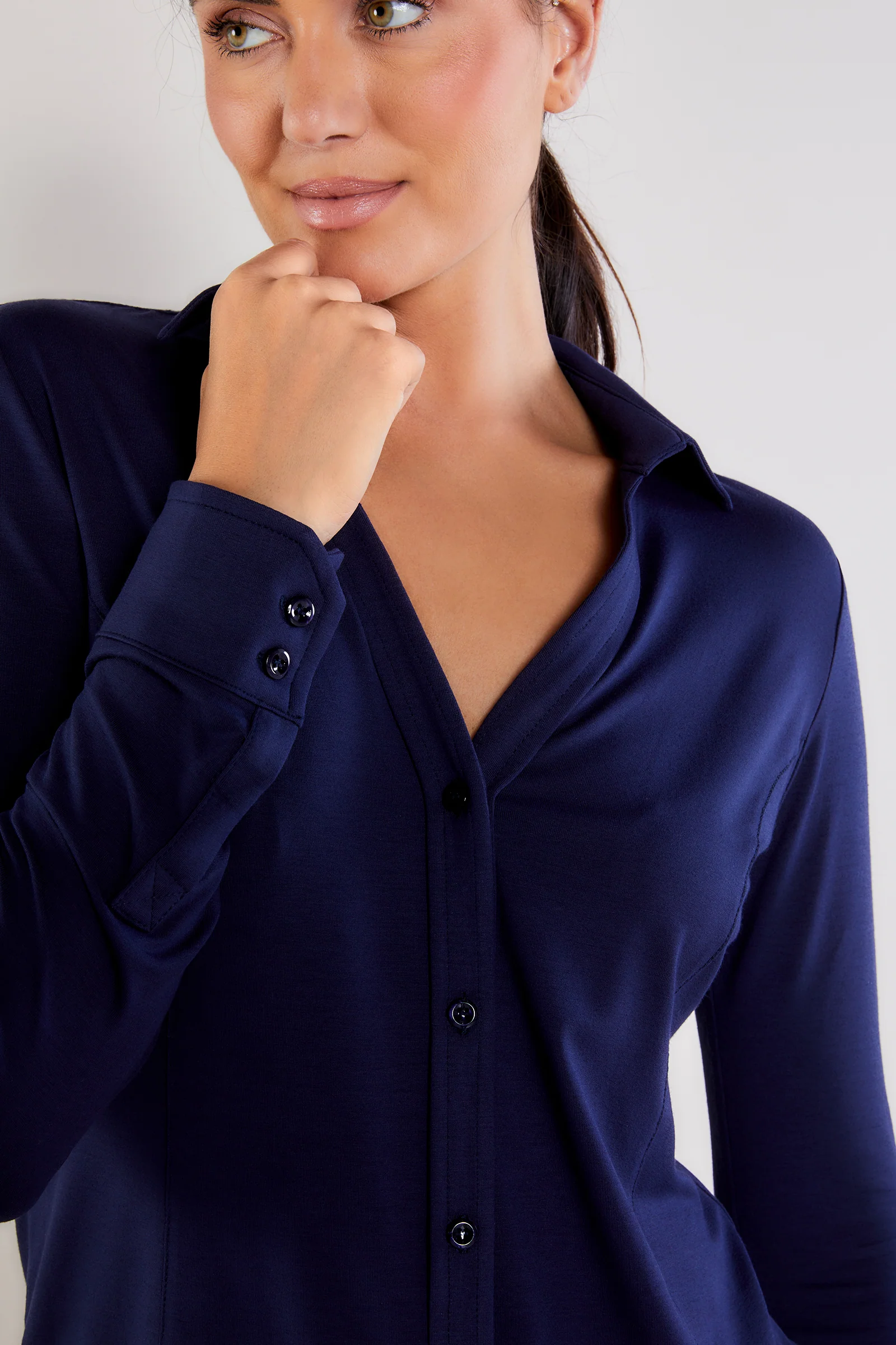 Nikki Longsleeve Pique Shirt - Image 8