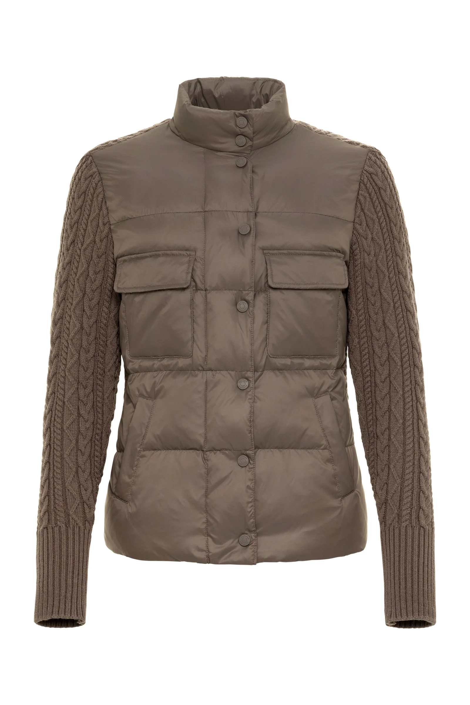 Nina Puffer Jacket with Knit Back and Sleeves - Image 5