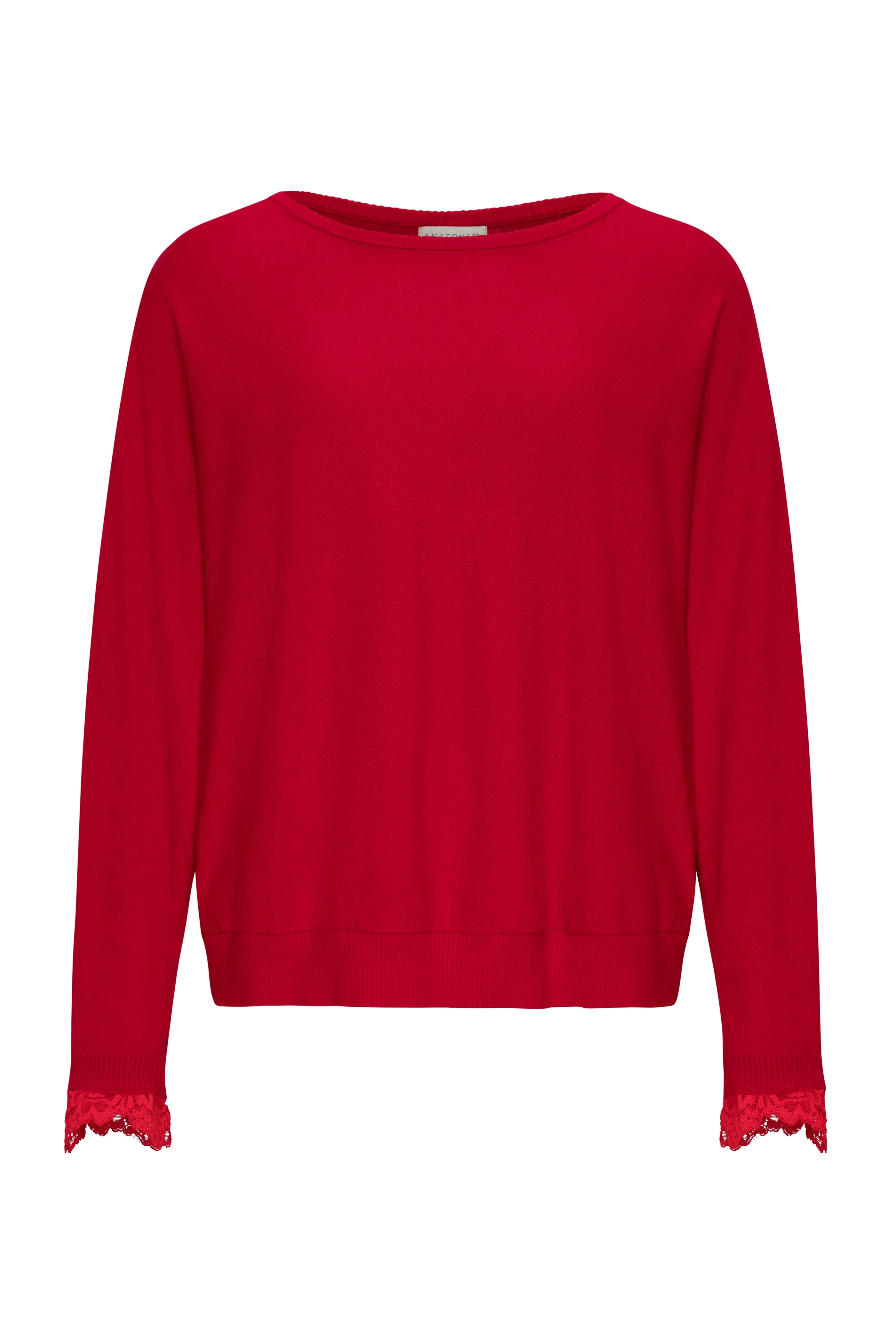 Passion Sweater Knit & Lace Crewneck with Back - Image 13