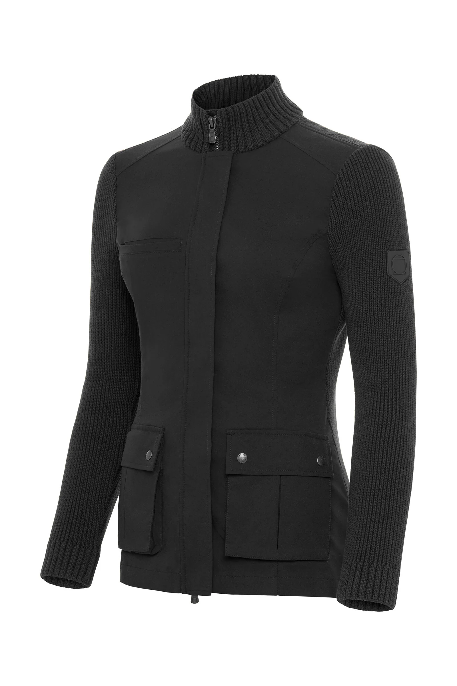 Sweater Kenya Knit Safari Jacket in Black - Image 3