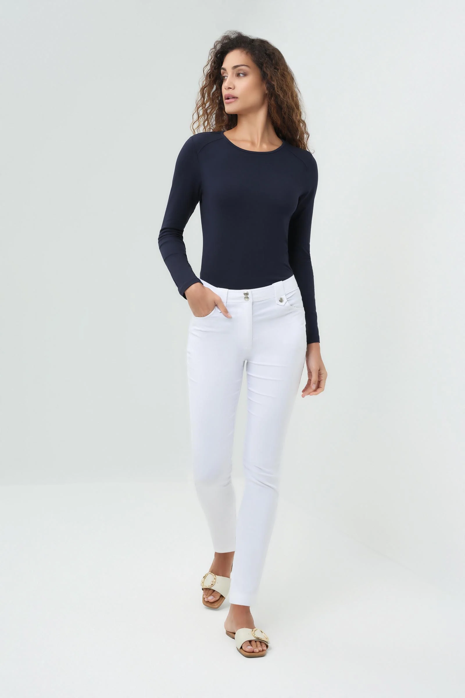 Tony Pima Cotton Long-Sleeve Top - Image 7